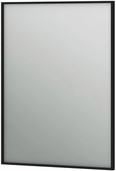 Зеркало Juventa Aluminum Simple AlumSMSq-80 в черной раме без подсветки 800х600