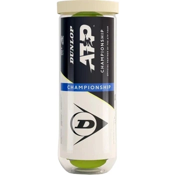 Набор мячей для тенниса Dunlop ATP CHAMPIONSHIP 3B желтый (3 штуки) 601626