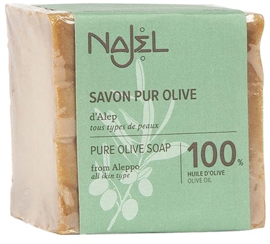 Алеппское мыло Najel c 100% оливкового масла, в упаковке 200 г (3760061220461)