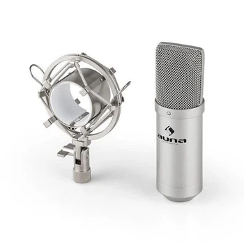 Профессиональный Конденсаторный микрофон Auna MIC-900S-LED USB Серый Б/У