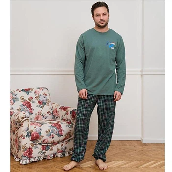 Пижама мужской с штанами 2XL хаки 19273