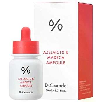 Сыворотка с азелаиновой кислотой 10% и мадекасосидом Dr.Ceuracle Azelaic 10 & Madeca Ampoule 30 мл