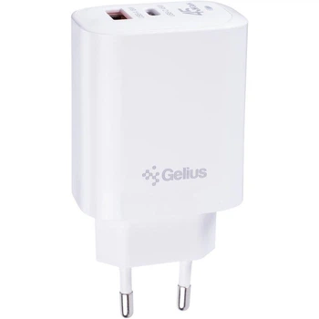 Сетевое зарядное устройство Gelius Stratus GP-HC068 45W (1Type-C+1USB-A) White