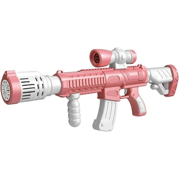 Автоматический детский мыльно-пузырьковый пистолет M416 P1, игрушечный автомат для детей с яркой подсветкой, игрушка в виде автомата с подсветкой