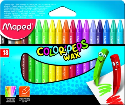 Крейда воскова 18шт круг MP.861012 (MAPED)