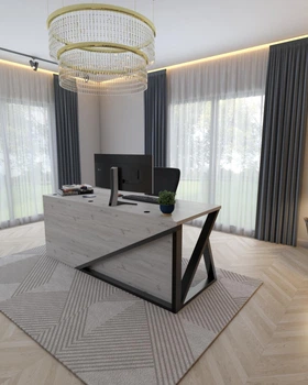 Стіл керівника в стилі лофт EcoLoft Консул DSP-1311-2 Дуб Кортона