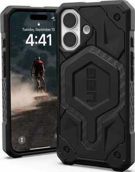 Чохол UAG Monarch для Apple iPhone 16 (114462114242) Carbon Fiber