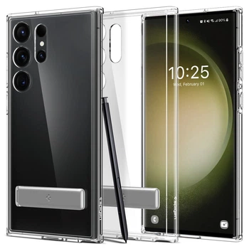 Чохол Spigen Ultra Hybrid S для Samsung Galaxy S23 Ultra (S918) (ACS05622) Crystal Clear