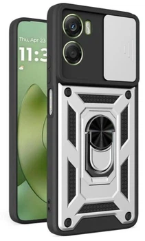 Чохол Camshield з кільцем-підставкою на Motorola G06 Power / silver
