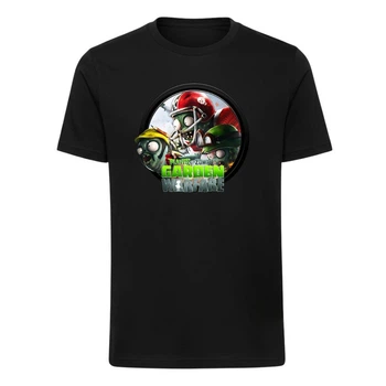 Футболка дитяча чорна з принтом Plants vs Zombies Рослини проти зомбі DM-18299 98 см