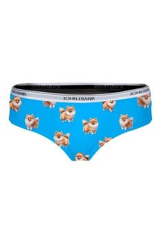 Трусики-шортики John Frank 5(XL) Голубой принт (Pomeranias) (129710)