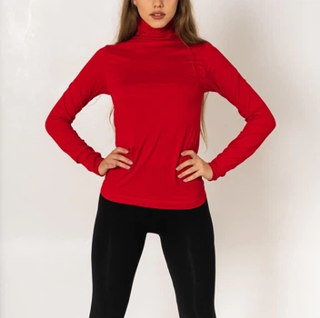 Гольф бесшовный женский красный L/XL