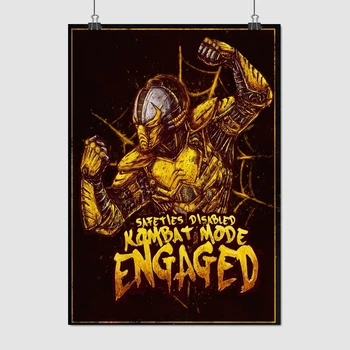 Постер Мортал Комбат, Сайракс, Mortal Kombat, Cyrax, A3 42×30 см (id0540)