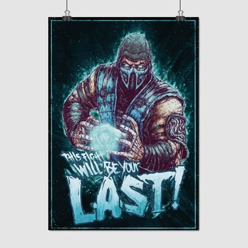 Постер Мортал Комбат, Саб-Зиро, Mortal Kombat, Sub-Zero, A3 42×30 см (id0533)