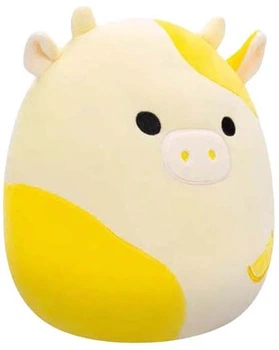 М’яка іграшка Squishmallows Корова Дагмар лимонна 30 см 4530432 (191726995296)