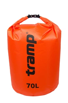 Гермомешок TRAMP PVC Diamond Ripstop 70л Оранжевый для вещей и снаряжения (UTRA-209)