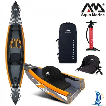 Надувной каяк Aqua Marina Tomahawk Air-K 375 зеленый 3.75 м 16.6 кг 3 камеры
