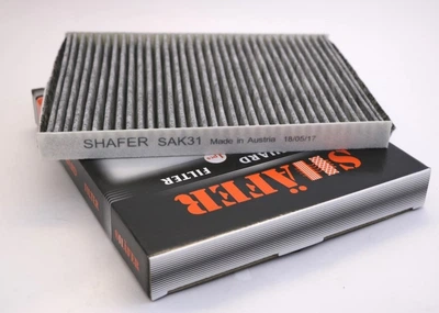 Фильтр салона Shafer угольный 280х205х25 AUDI A3, SEAT Leon, Cordoba, SKODA Octavia, Superb I, VW Polo, Golf, Passat B5, Caddy 1J0819644, 1H0091800, 8L0091800, JZW819653 (SAK31)