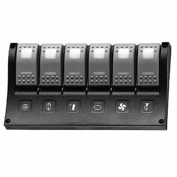 Панель переключателей Esterner C91352 6-ти клавишная с индикаторами (C91352)
