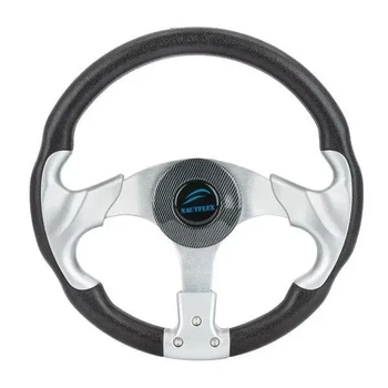 Рулеве колесо Nautflex 161-A2 чорне 320 мм 3 спиці пластик алюміній (161-A2)