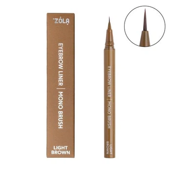 Лайнер для бровей ZOLA Eyebrow Liner Light Brown с моно-кистью светло-коричневый