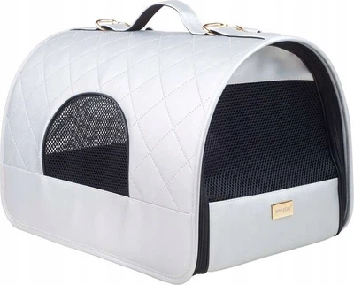 Torba transportowa dla psów i kotów Amiplay Venus M Srebrna (5907563256644)