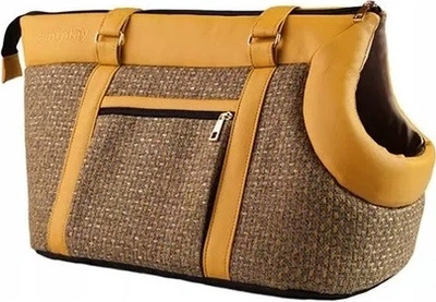 Torba transportowa dla psów Amiplay Morgan S Żółta (5907563239531)