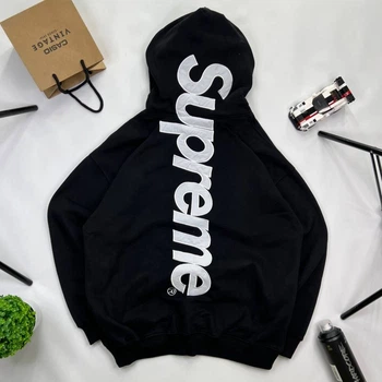 Худи Supreme Logo кофта hoodie суприм y2k sk8 drill L Black