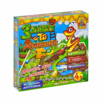 Настольная игра "Змейки и Лестницы" 4FUN Game Club, 2-4 игрока, от 4 лет, 7335