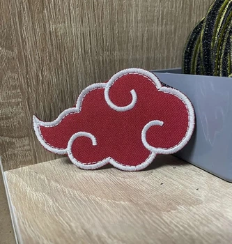Шеврон Наруто "Акацуки" "Akatsuki" хмарка 8*5 см