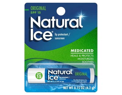 Лікувальний бальзам для губ Mentholatum Natural Ice Original Flavor SPF 15