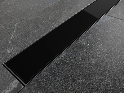 Линейный душевой трап Virgo Black 70