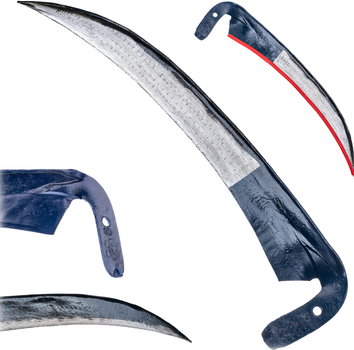 Kosa ogrodowa metalowa Kadax Civita 50 x 13 cm Niebieska (K3489)