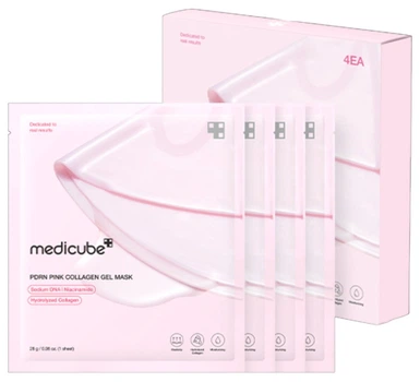 Маска для обличчя Medicube PDRN Pink Collagen Gel Mask підтягуюча 4 шт (8800256114399)