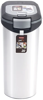 Контейнер для зберігання сухого корму Curver Pet Life 20 кг металізований 214477 (3253923906073)