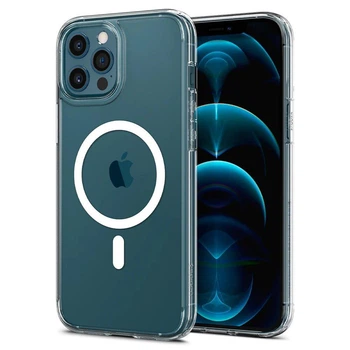 Чохол панель Spigen OEM GC Ultra Hybrid Crystal with MagSafe MagFit для Apple iPhone 12 / iPhone 12 Pro Transparent