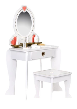 Toaletka dziecięca drewniana EcoToys z lustrem (5903769977215)