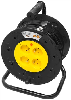 Подовжувач мережевий Blow PR-61 4-розетковий з заземленням на барабані PVC 50 м (5900804139485)