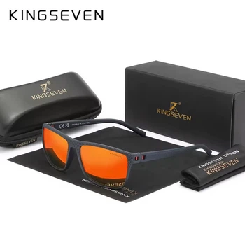 Мужские поляризационные солнцезащитные очки KINGSEVEN LC755 Dark Blue Red