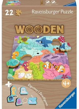 Puzzle drewniane Ravensburger Podwodny świat 22 elementy (12004081) (4005555040811)