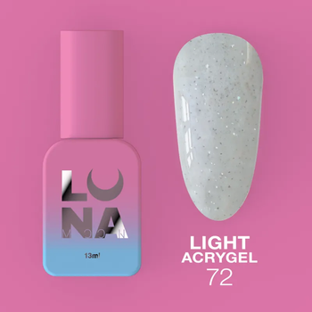 Жидкий гель LUNAMoon Light Acrygel №72 – 13 мл для укрепления и доращивания ногтей