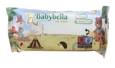 Салфетка влажная BabyBella детская в ассортименте, 15 шт (132350)
