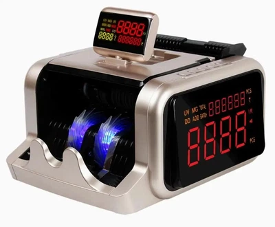 Лічильник банкнот Model-2600 з детектором підроблених купюр, швидкість 1000 банкнот/хв, ІЧ та УФ перевірка, LED дисплей, функція підсумовування для каси та бізнесу
