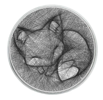 Картина нитками ArtLover Лис string art 45 см