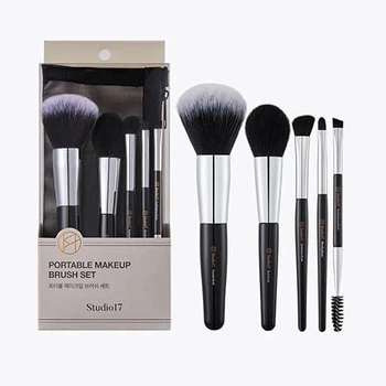 Набір пензлів Studio17 Portable Makeup Brush Set для макіяжу (5 шт)