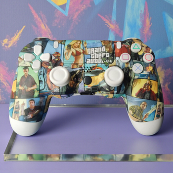 Беспроводной джойстик для PS4 Цветной игровой геймпад с принтом GTA Grand Theft Auto V Bluetooth джойстик Dual Shock PS4