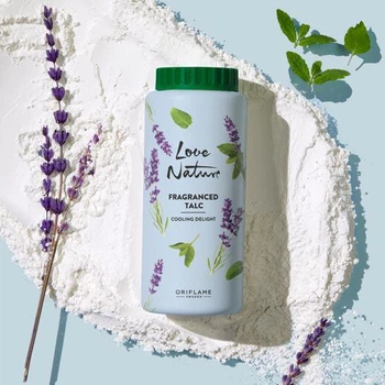 Тальк для тела с ароматом лаванды и мяты Love Nature 100 г