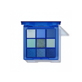 Палетка тіней Gemini, 9 кольорів, Blue Smoky, Color vibes