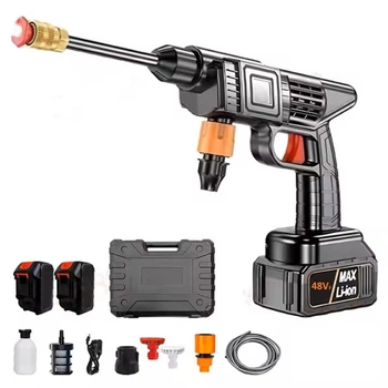 Аккумуляторная мойка высокого давления Cleaning Gun 48V беспроводная мойка два типа форсунок кейс