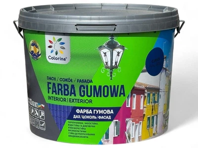 Гумова фарба для дахів Colorina 12 кг RAL 5005 синя